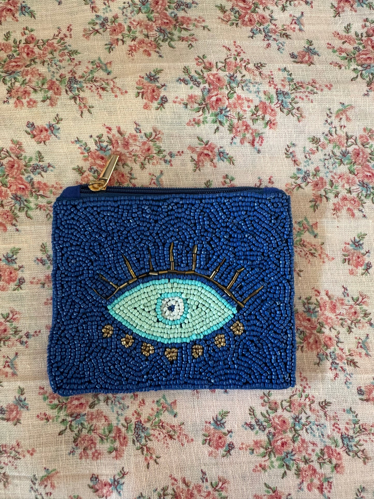 hand beaded lil coin pouch