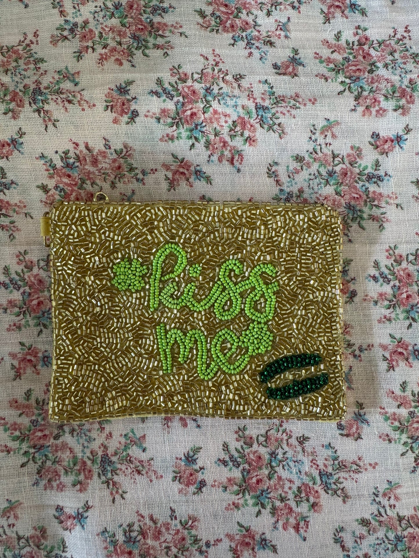 hand beaded lil coin pouch