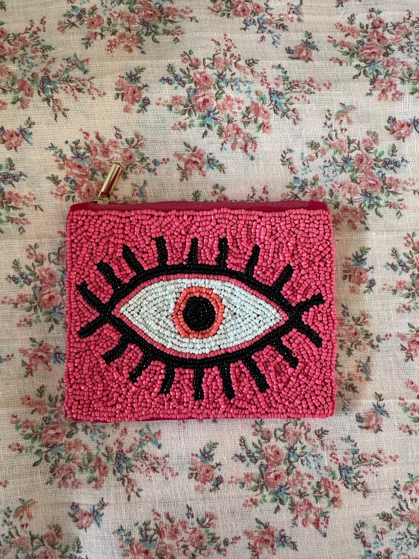 hand beaded lil coin pouch